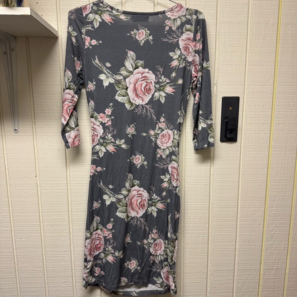 Floral Nursing Dress Maternity Nursing Mama - Picture 7 of 8